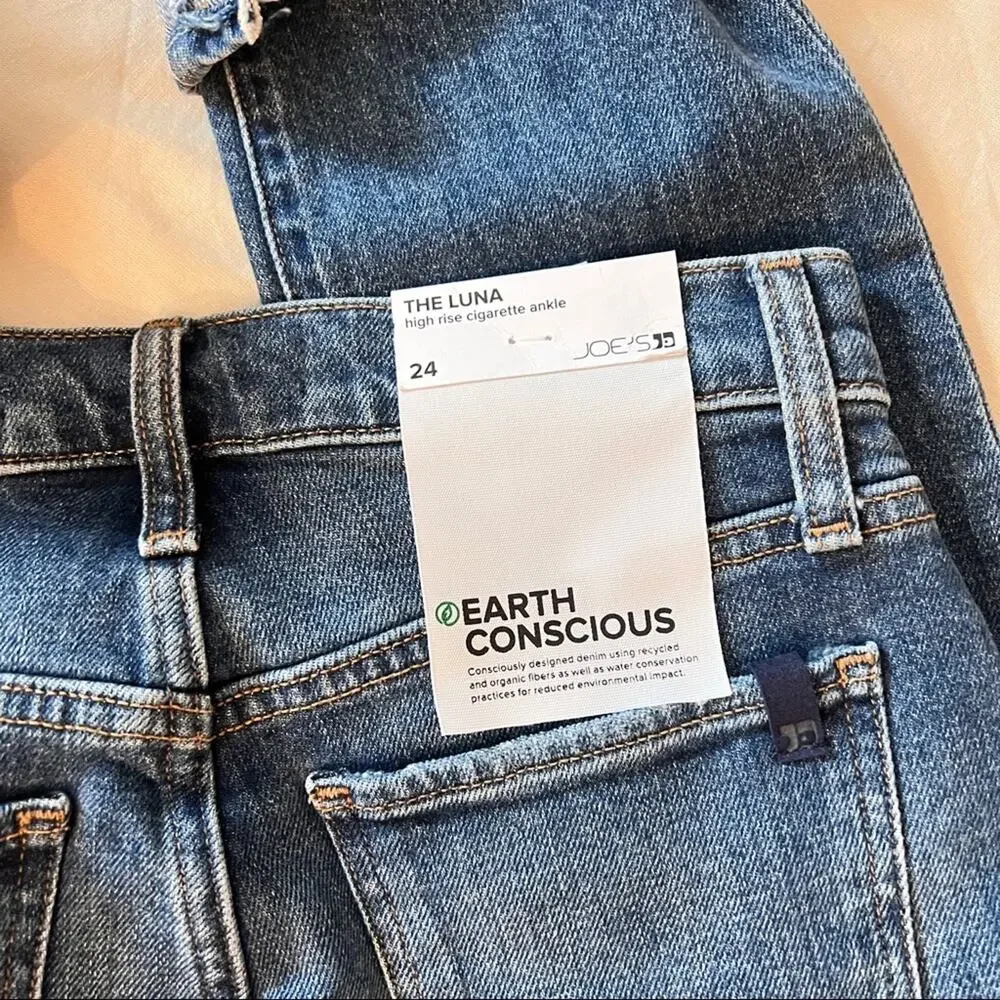 $11SALE!!! Joe's Jeans THE LUNA HIGH RISE CIGARETTE ANKLE Size 24 NWT - Picture 3 of 5